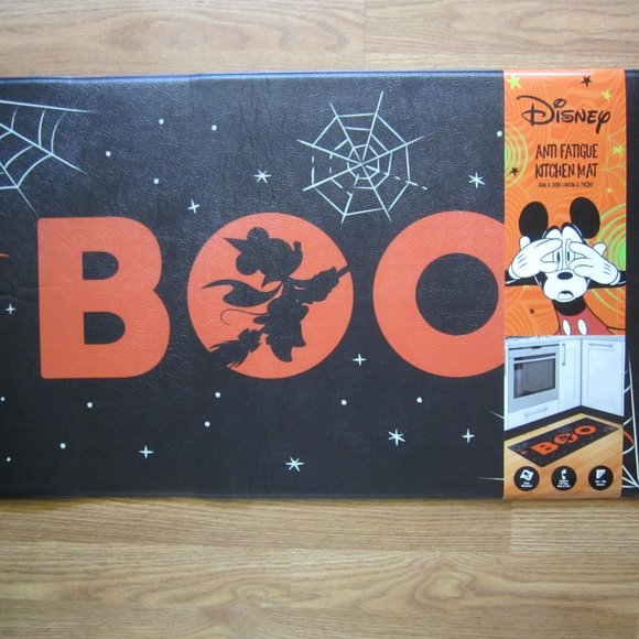 Disney Minnie BOO Halloween Witch Anti Fatigue Kitchen Floor Mat - Picture 1 of 5